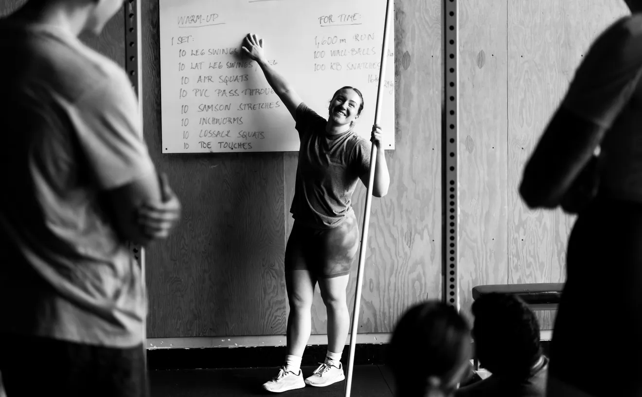 Athlete training in Basecamp at CrossFit Revelstoke