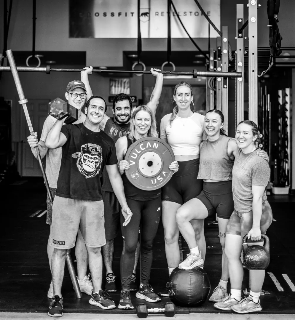 CrossFit Revelstoke community members working out together