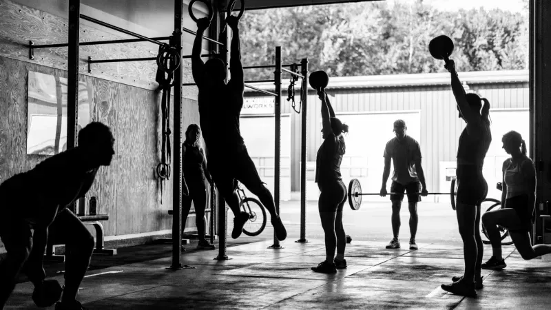 CrossFit class at CrossFit Revelstoke