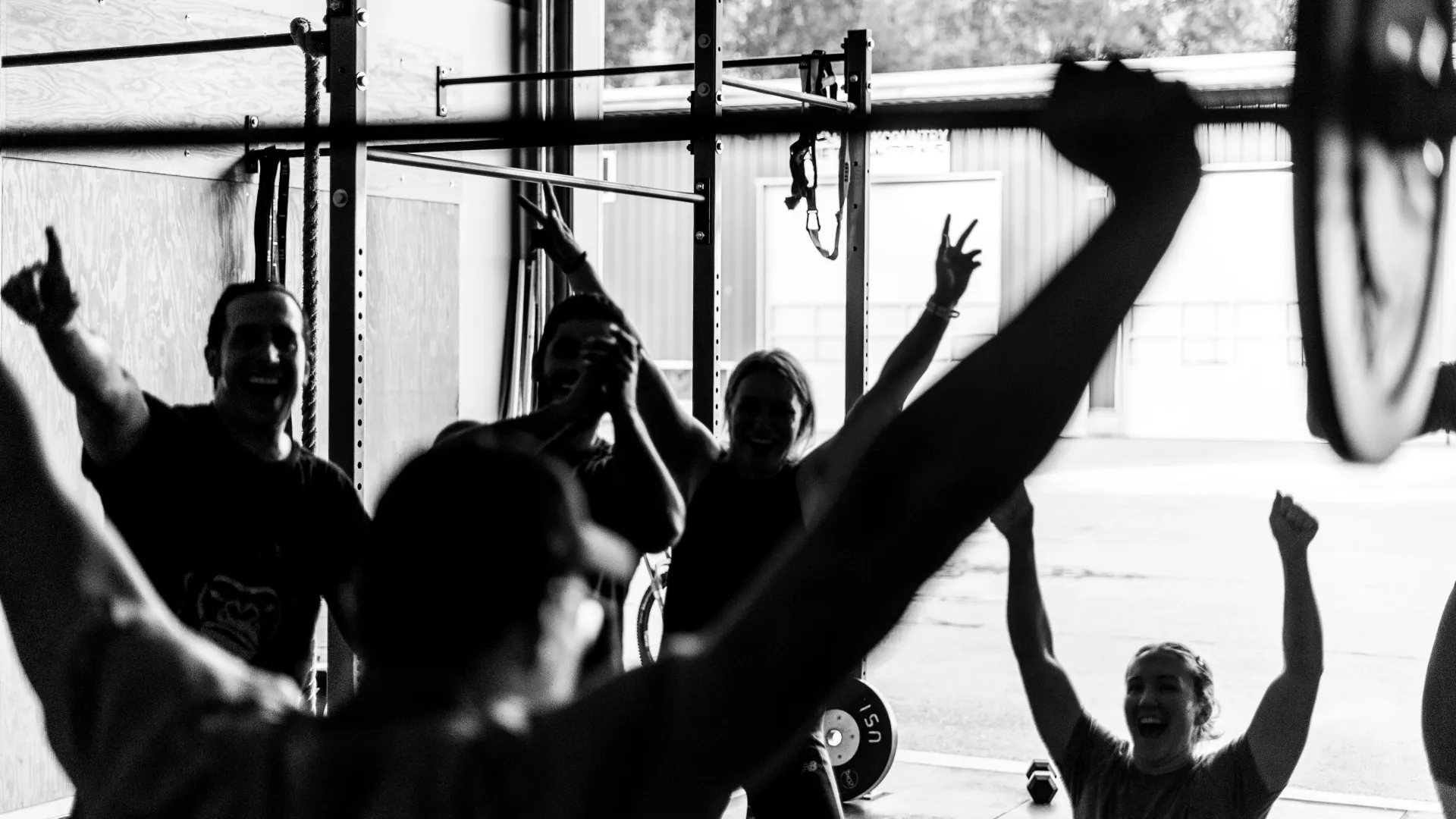 CrossFit group workout class at CrossFit Revelstoke gym in Revelstoke BC